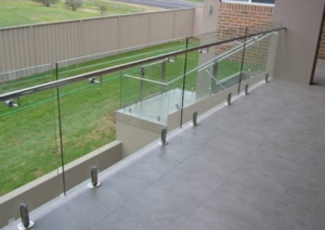 glass balustrades in balcony